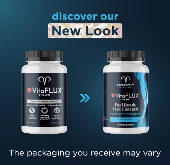 [Limited Pre-Order Sale] VitaFLUX | For Men - Triple Power Nitric Oxide Supplement