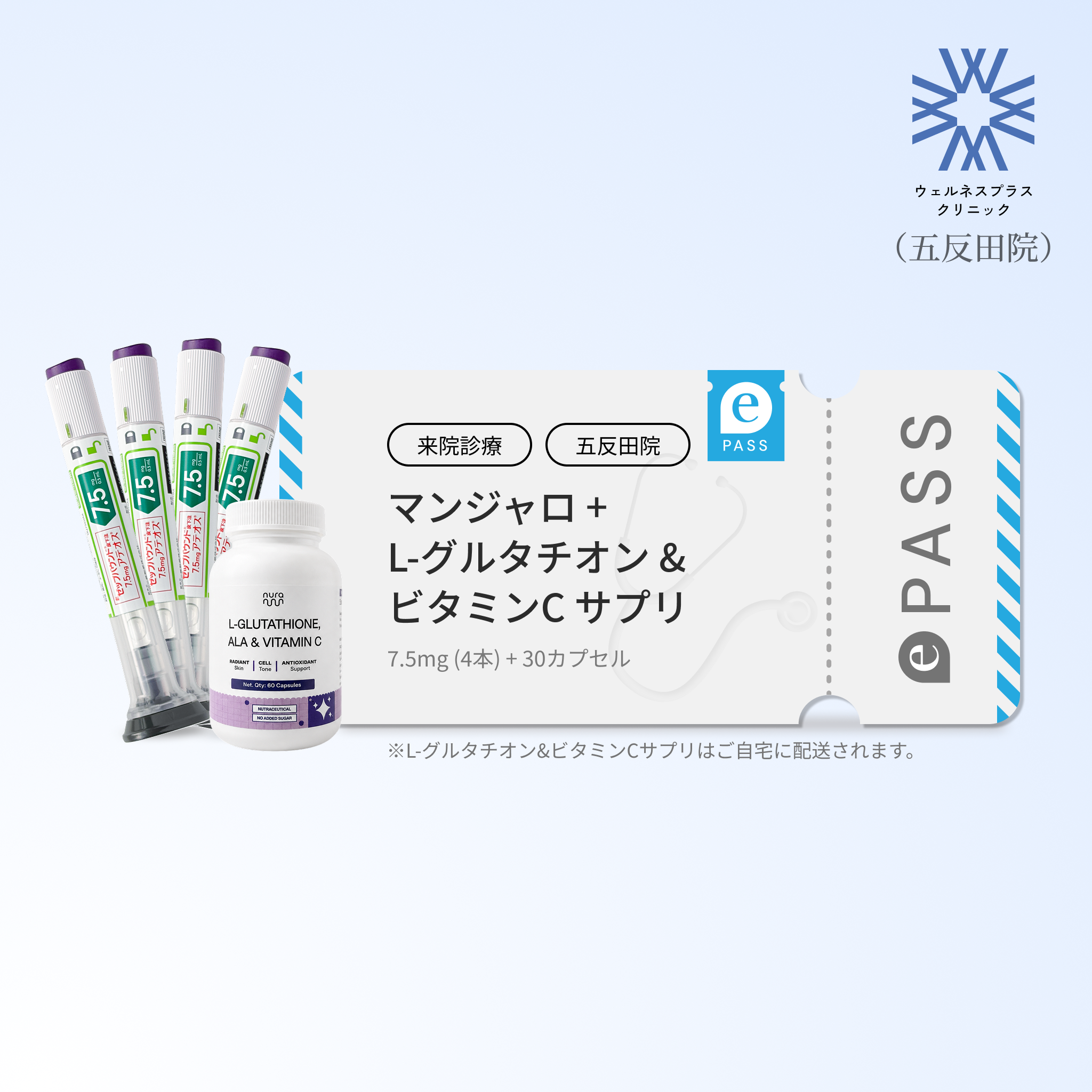 【Wellness Plus Clinic】 ePass｜Mounjaro 7.5mg