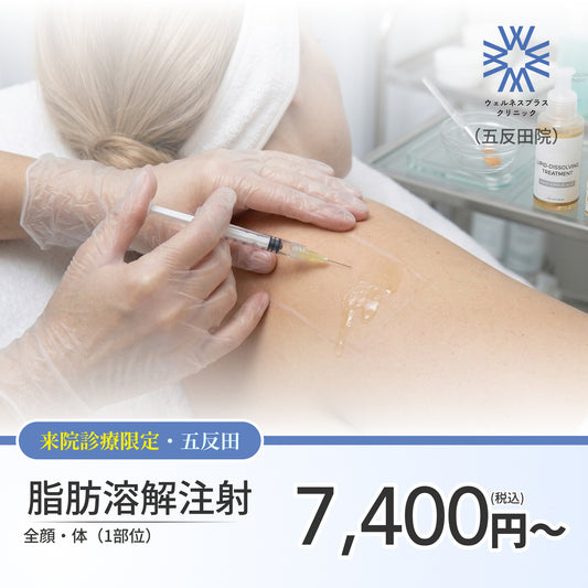 【Wellness Plus Clinic】来院診療｜脂肪溶解注射 まとめ買いキャンペーン（カベリン）