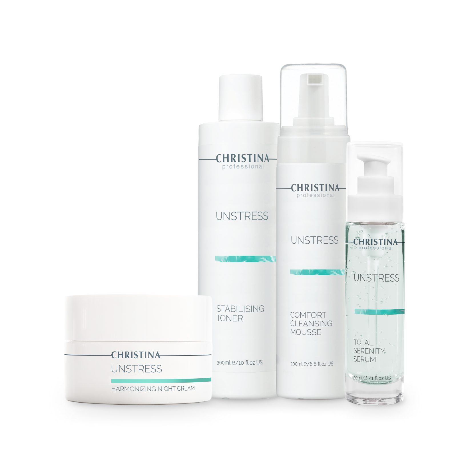 CHRISTINA UNSTRESS スキンケアセット アンストレス アンストレス・スターターセット(クレンジング・クリーム選べる
