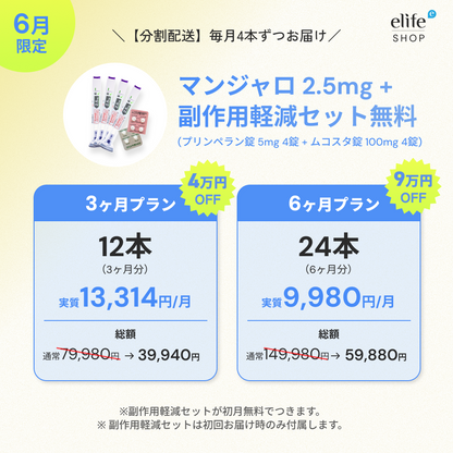 マンジャロ 2.5mg / 5mg まとめ買いプラン｜月々9,980円〜