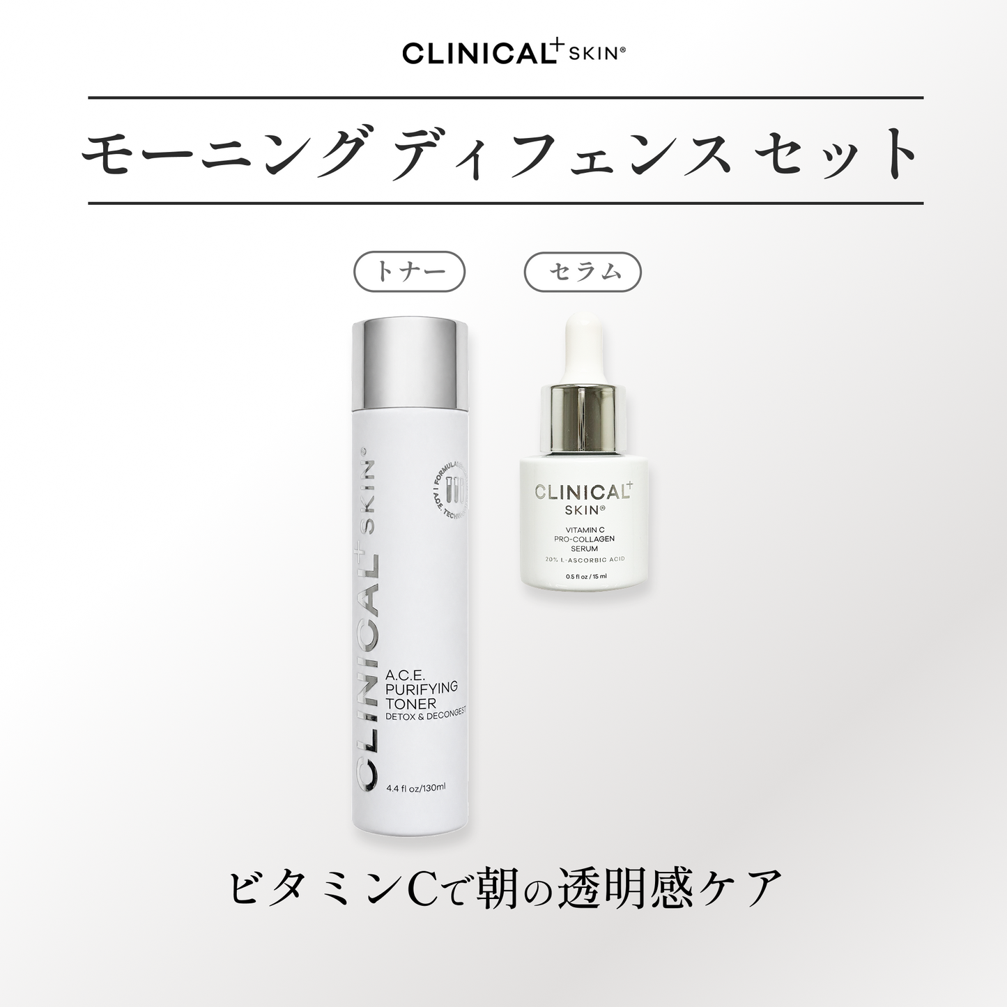 モーニング ディフェンス セット 「Clinical+ Skin」